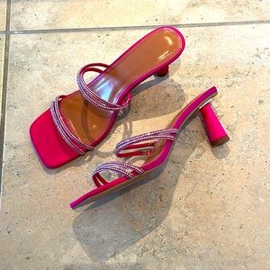 ASOS Magenta Pink mini chunky heals